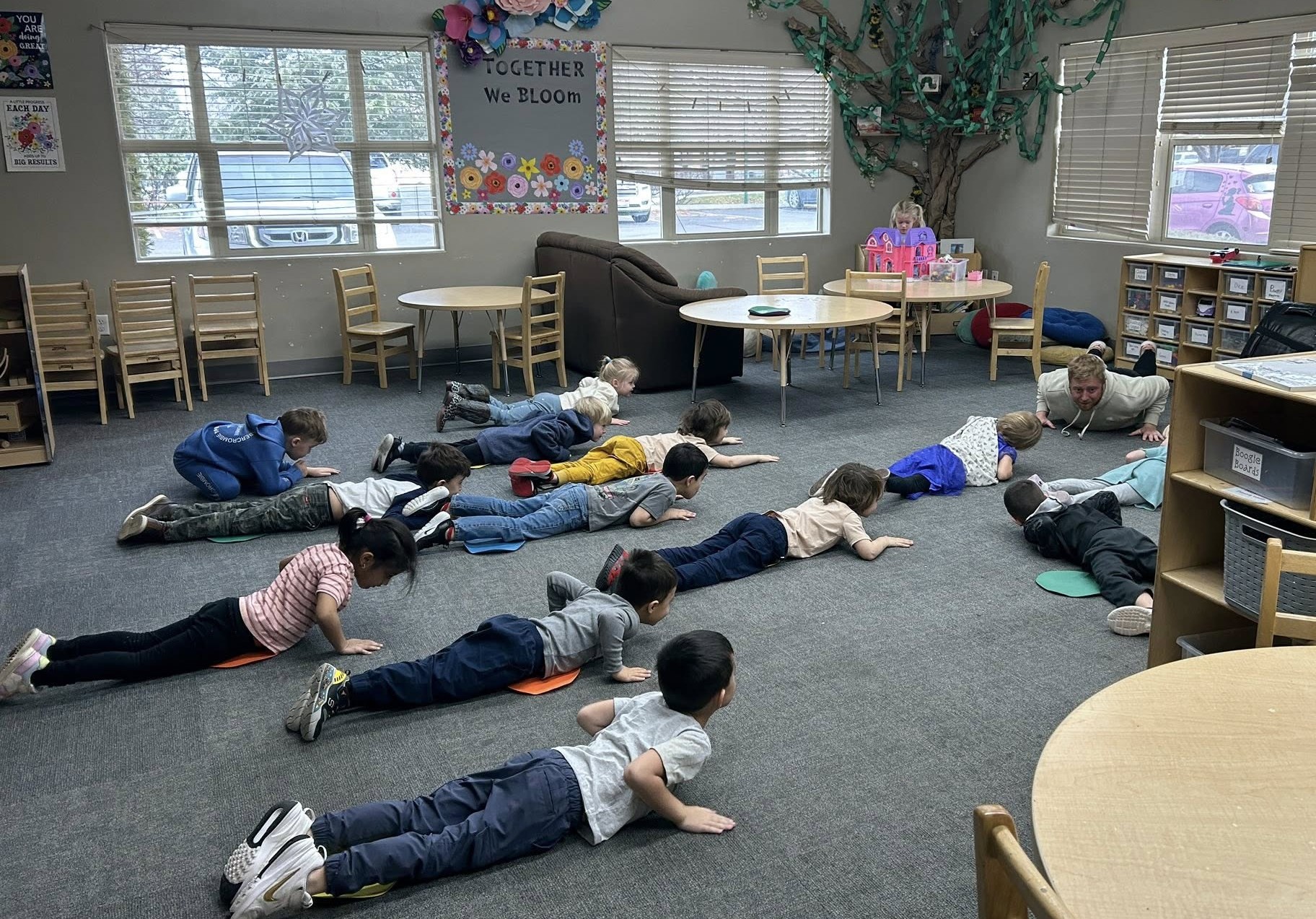 Children on the floor